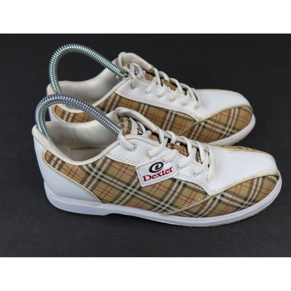 Dexter Ana White with Beige Plaid Slide-Rite Bowling Shoes Womens Size 8.5M - Picture 15 of 16